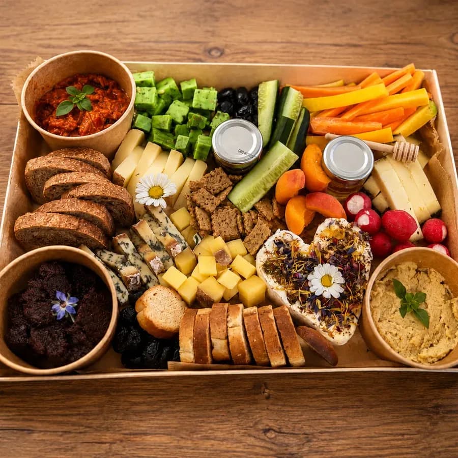 Fromage / végétale (4 pers.) — planche apéritive à emporter