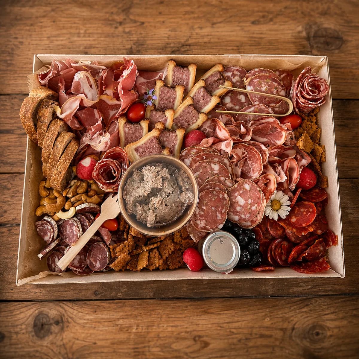 La Charcuterie (4 pers.) — planche apéritive à emporter